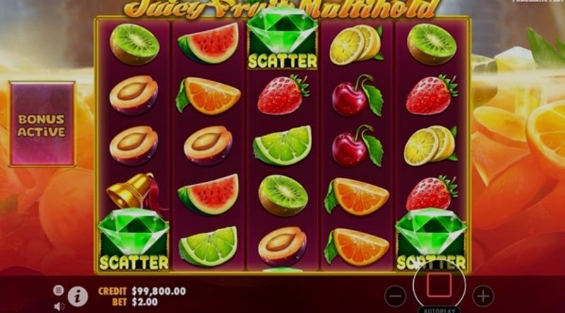 Slot de vídeo Juicy Fruits: rolos e símbolos em jogo Slot de vídeo Juicy Fruits: rolos e símbolos em jogo