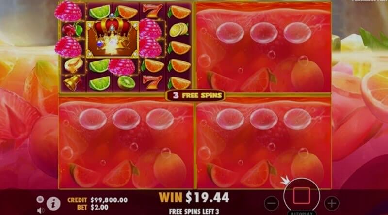 Slot de vídeo Juicy Fruits: ecrã de vitória Slot de vídeo Juicy Fruits: ecrã de vitória
