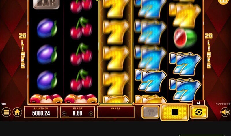 Slot de vídeo Lucky 77: ecrã de prémio Slot de vídeo Lucky 77: ecrã de prémio