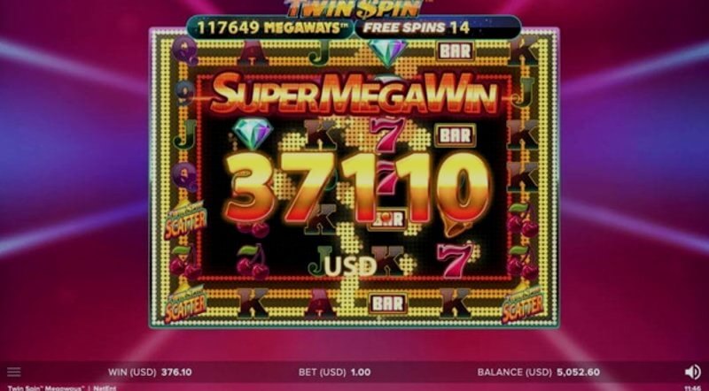 Video slot Twin Spin Megaways: funcionalidade de bónus em ação