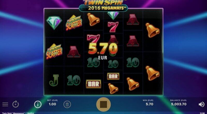 Video slot Twin Spin Megaways: ronda de rodadas grátis
