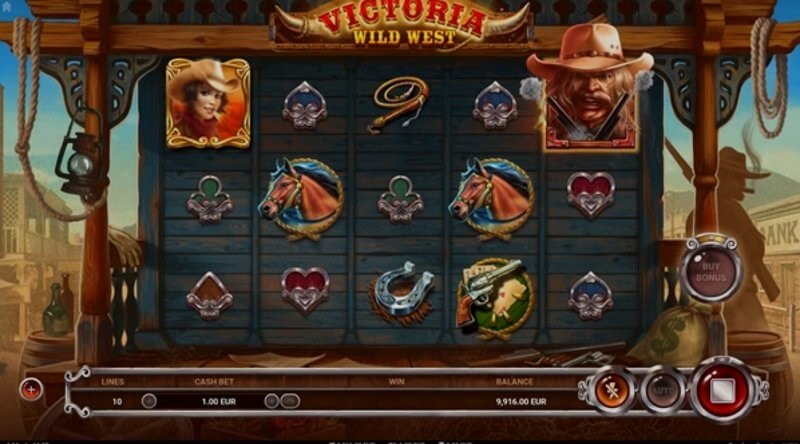 Slot de vídeo Victoria Wild West: rolos e símbolos em jogo Slot de vídeo Victoria Wild West: rolos e símbolos em jogo