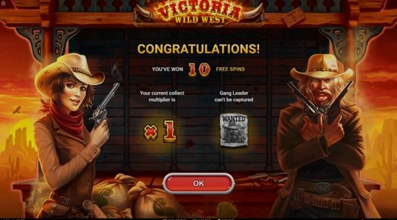 Slot de vídeo Victoria Wild West: funcionalidade de bónus em ação Slot de vídeo Victoria Wild West: funcionalidade de bónus em ação