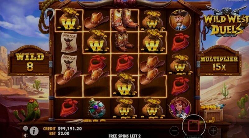 Відеослот Wild West Duels: барабани та символи в грі