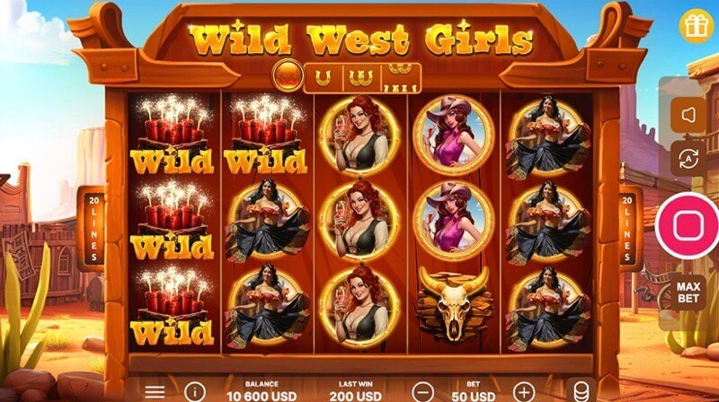 Slot de vídeo Wild West Girls: rodada de rodadas grátis Slot de vídeo Wild West Girls: rodada de rodadas grátis