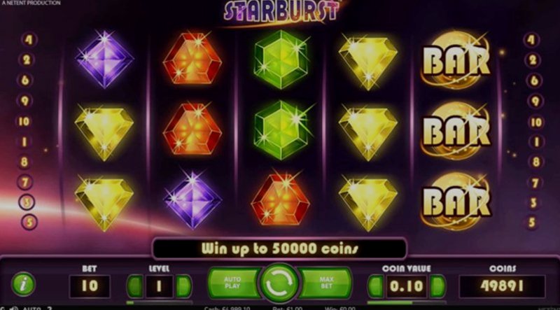 Слот Starburst – демо и бесплатная игра